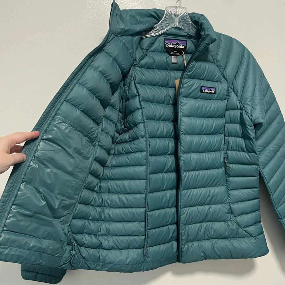 NEW Patagonia Down Sweater Full Zip Puffer Jacket Wetland Blue Women’s Small
